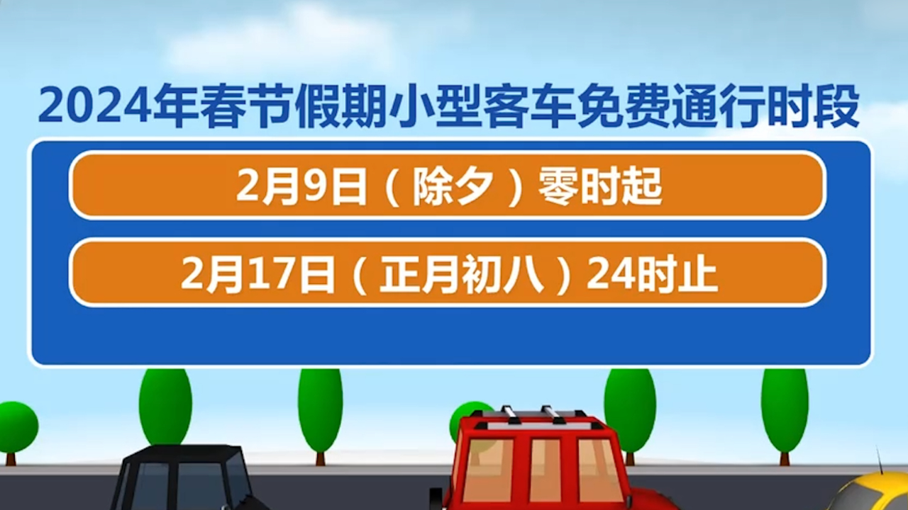 春节高速免费2023年时间表,春节高速免费时间安排-第2张图片