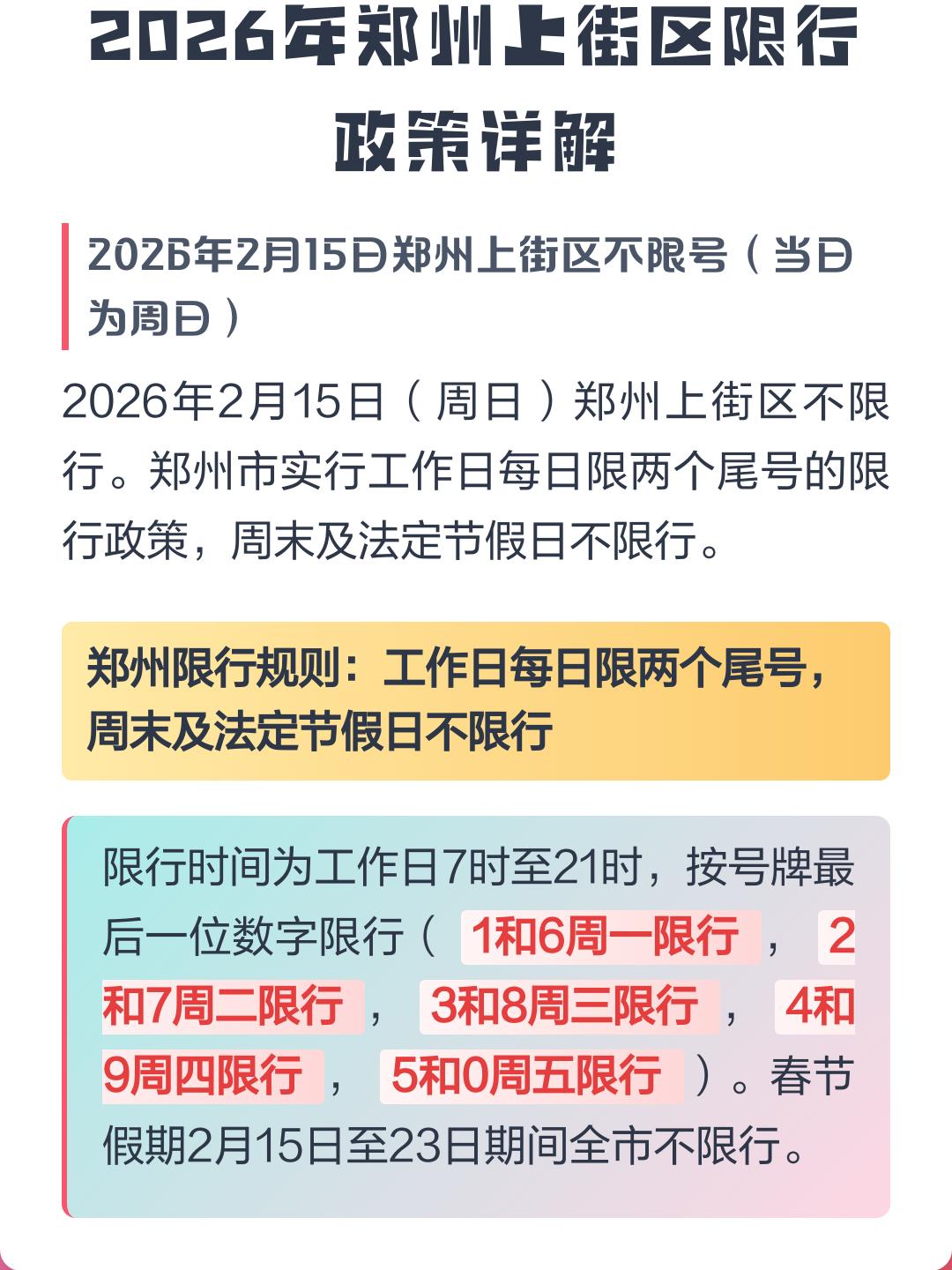 限号2023年6月最新限号时间表〃车辆限号查询2026年