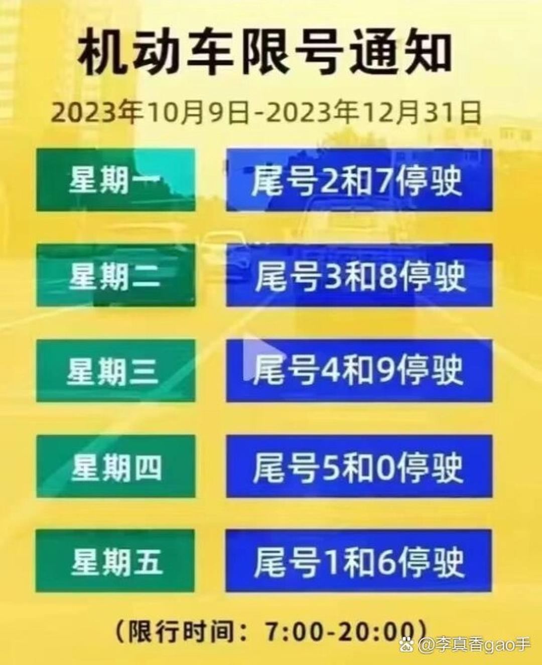 “限号2021最新限号时间4月份	” 限号表？-第1张图片